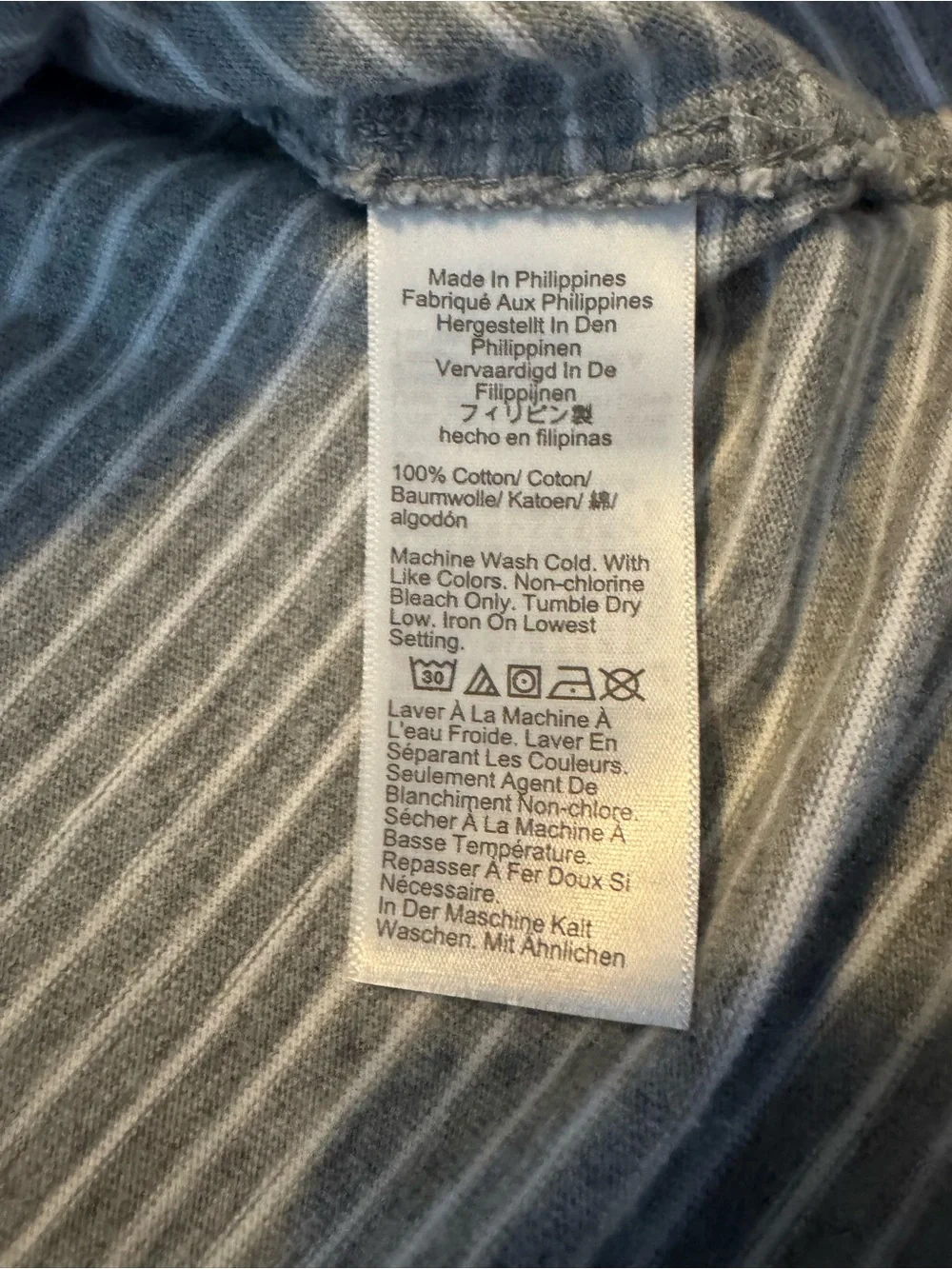 J. Crew Short-Sleeve Striped Polo - Light Gray & White
